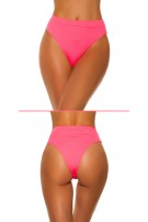 Mix it!!! bikini slip hoge taille neonkoraal-kleurig